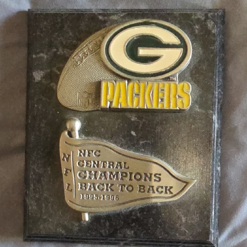 Green Bay Packers NFL Champions Plaque